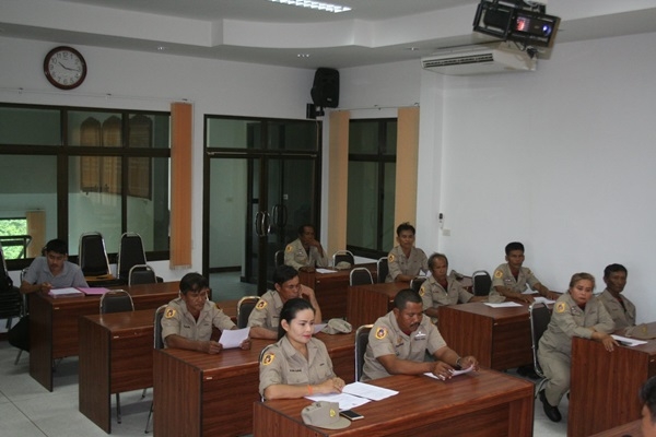 ประชุมอาสาสมัครป้องกันภัยฝ่ายพลเรือนองค์การบริหารส่วนตำบลห้วยทราย