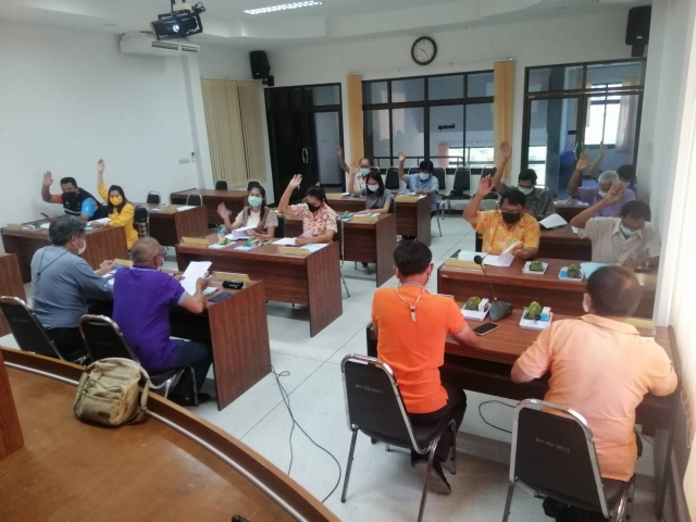 ประชุมคณะกรรมการพัฒนาองค์การบริหารส่วนตำบลห้วยทราย