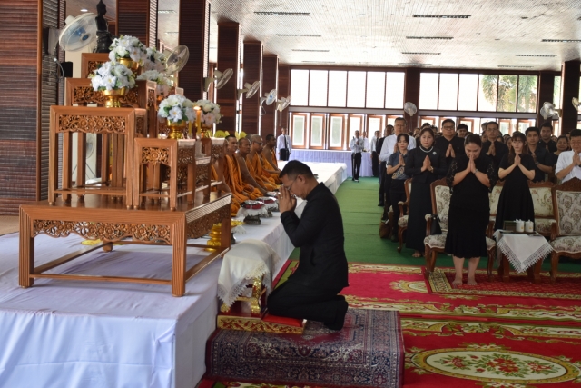 พิธีสวดพระพุทธมนต์และเจริญจิตตภาวนาอุทิศถวายพระราชกุศลแด่ สมเด็จพระนางเจ้าสิริกิติ์ฯ